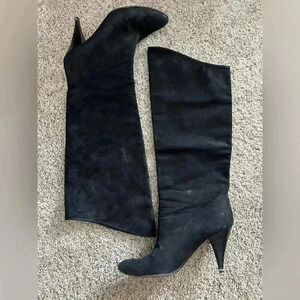 Alberto D. Molina Knee High Suede Heeled boots 8.5